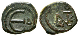 BYZANTINE COINS AE FOLLIS 2,07 g - 15,17 mm CONDITION : FINE