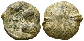 Seals
ROMAN. Gordian III, 238-244. Seal (Lead, 5,46 g - 18,56 mm). Draped and laureate bust of Gordian III to right, being crowned by Victory.

An ...
