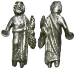 Roman Silver Zeus Figurine (1ST-5TH CENTURY AD).
10,99 g - 36x20 mm

It will be sent as shown in the images, returns are not accepted.