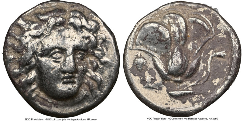 CARIAN ISLANDS. Rhodes. Ca. 305-275 BC. AR didrachm (19mm, 11h). NGC VF. Head of...