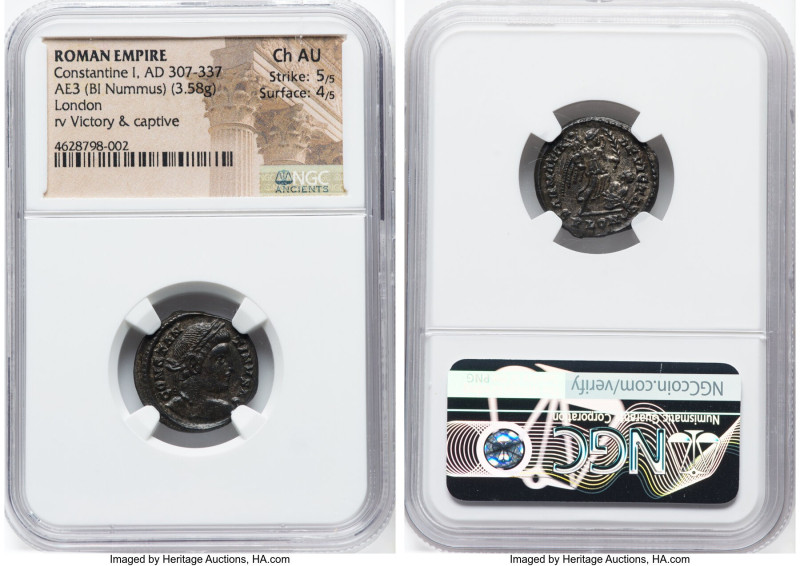 Constantine I the Great, as Augustus (AD 307-337). AE3 or BI nummus (19mm, 3.58 ...