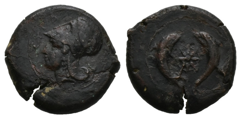 Sicily, Syracuse. Dionysios I. Ae Drachm, 28.93 g 32.84 mm. 405-367 BC. 
Obv: He...