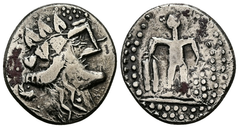 Celtic imitation, Danube Region. AR Tetradrachm, 15.46 g 28.78 mm. Second-first ...