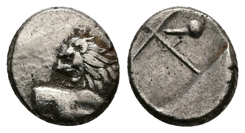 Thrace. Chersonesos. AR Hemidrachm, 2.22 g 13.07 mm. Circa 386-338 BC.
Obv: Fore...