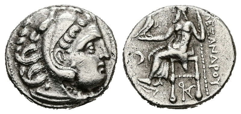 Kings of Macedon, Alexander III 'the Great', AR Drachm, 4.22 g 17.70 mm. 336-323...