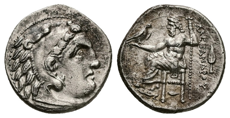 Kings of Macedon. Alexander III 'the Great', AR Drachm, 4.33 g 18.18 mm. 336-323...