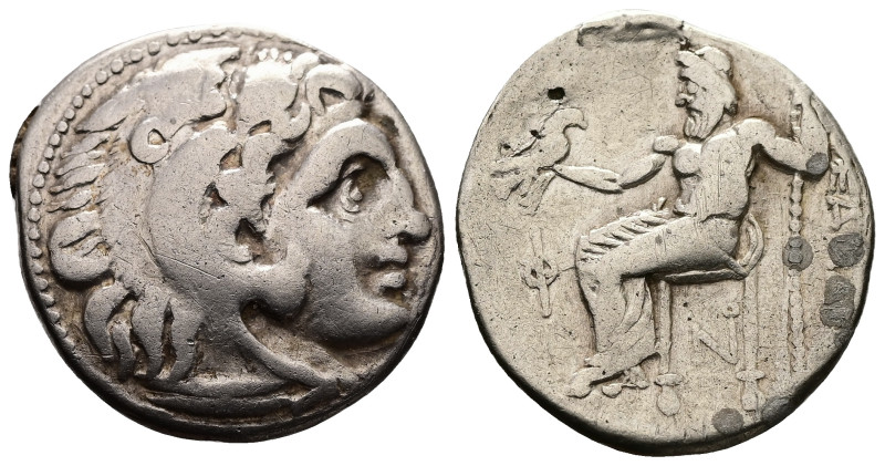 Kings of Macedon, Alexander III 'the Great', AR Drachm, 2.43 g 17.57 mm. 336-323...