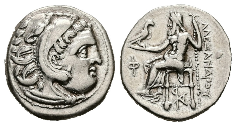 Kings of Macedon. Alexander III 'the Great'. AR Drachm, 4.27 g 18.74 mm. 336-323...