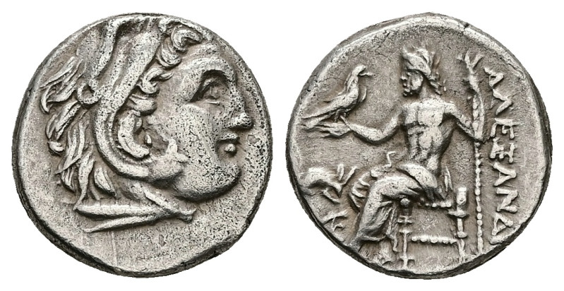 Kings of Macedon. Alexander III 'the Great', AR Drachm, 4.17 g 16.20 mm. 336-323...