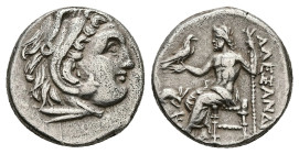 Kings of Macedon. Alexander III 'the Great', AR Drachm, 4.17 g 16.20 mm. 336-323 BC. 
 struck under Antigonos I Monophthalmos, Lampsakos, circa 320-30...