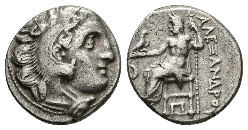 Kings of Macedon. Alexander III 'the Great'. AR Drachm, 4.38 g 17.53 mm. 336-323...