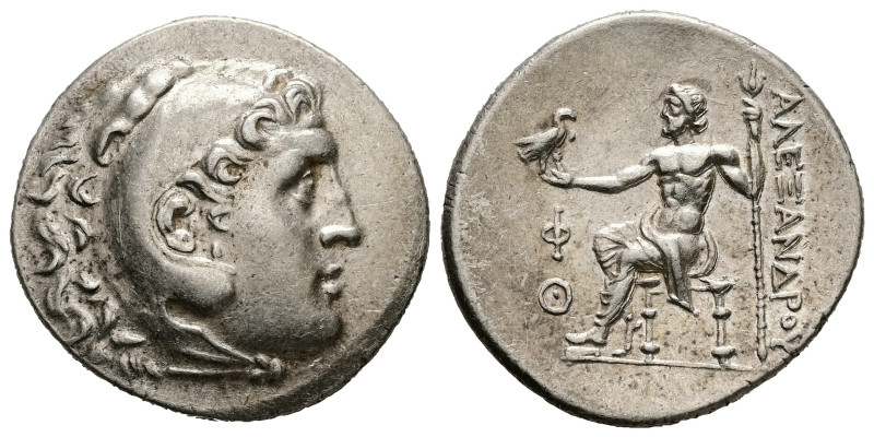 Kings of Macedon. Alexander III ‘the Great’, AR Tetradrachm, 16.84 g 31.78 mm. 3...