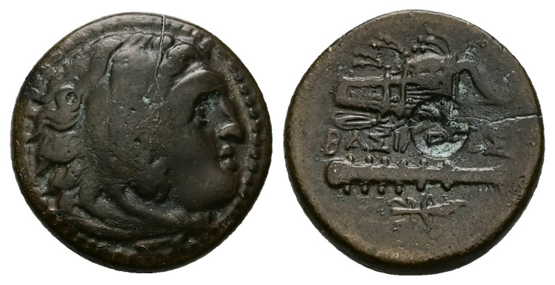 Kings of Macedon, Alexander III 'the Great', Ae, 6.01 g 19.22 mm. 336-323 BC. Un...