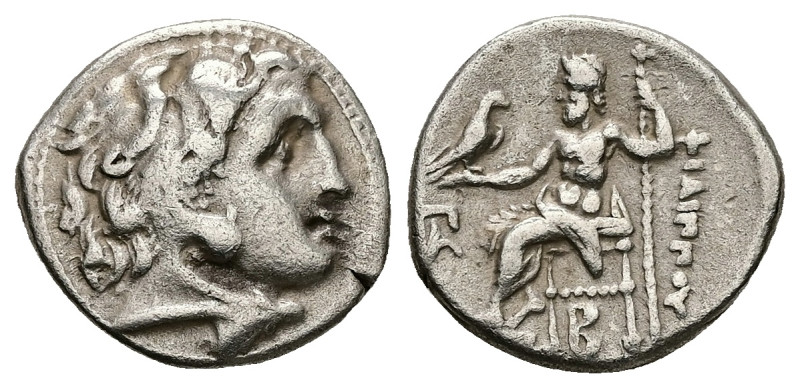 Kings of Macedon. Philip III Arrhidaios. AR Drachm, 4.16 g 17.97 mm. 323-317 BC....