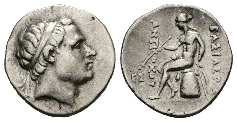 Seleukid Kingdom, Antiochos III ‘the Great’, AR Drachm, 4.12 g 19.86 mm. 223-187...
