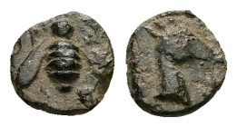 Ionia, Ephesos.Ae, 0.43 g 8.03 mm. Circa 405-390 BC.
Obv: Bee
Rev: Head of stag right.
Ref: SNG Kayhan 147-88; SNG München 34
Fine