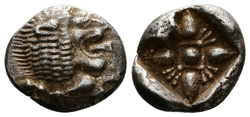 Ionia, Miletos. AR Obol or Hemihekte, 1.10 g 10.34 mm. Late 6th-early 5th centur...
