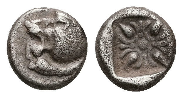 Ionia, Miletos. AR Obol or Hemihekte, 1.10 g 9.15 mm. Late 6th-early 5th centuri...