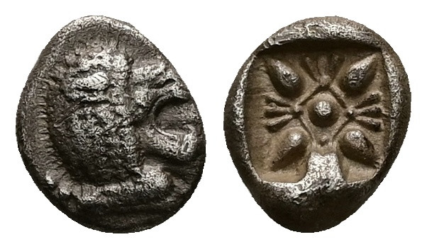 Ionia, Miletos. AR Obol or Hemihekte, 1.14 g 10.04 mm. Late 6th-early 5th centur...