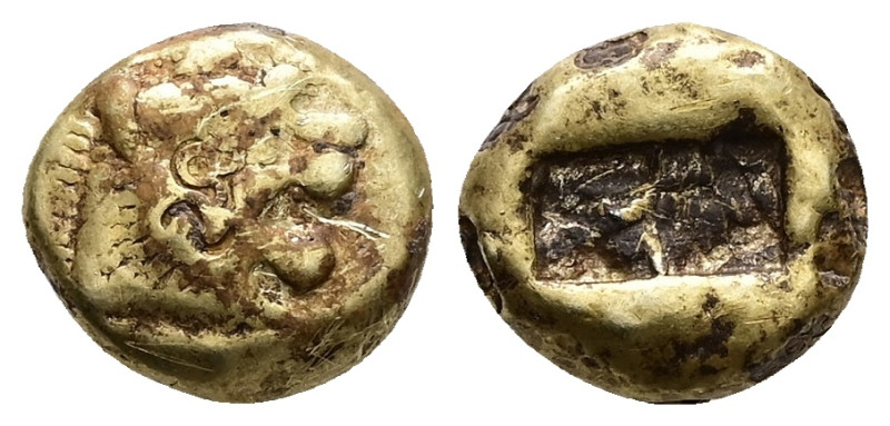 Kings of Lydia, Time of Alyattes to Kroisos. EL Trite or 1/3 Stater, 4.68 g 13.2...