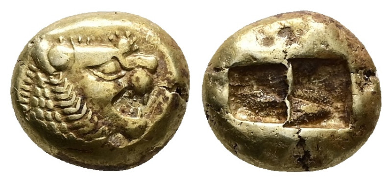 Kings of Lydia, Time of Alyattes to Kroisos. EL Trite or 1/3 Stater, 4.75 g 12.5...