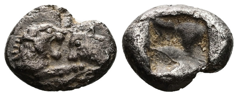 Kings of Lydia. Sardes. Kroisos, AR 1/12 Stater, 0.82 g 9.44 mm. Circa 564/53-55...