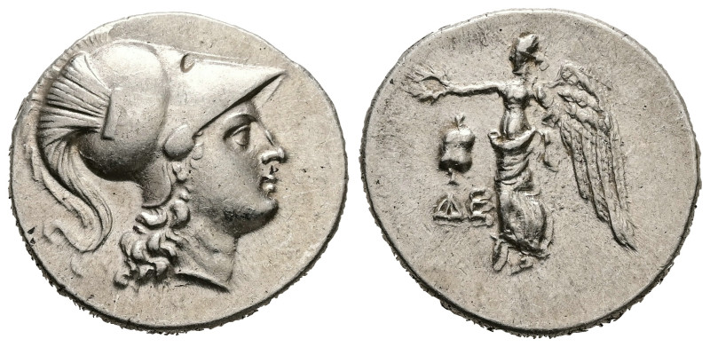 Pamphylia, Side. AR Tetradrachm, 16.67 g 29.55 mm. Circa 205-100 BC. Die-, magis...