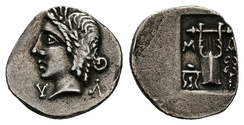 Lycian league, Masicytes, AR Hemidrachm, 1.64 g 15.81 mm. Late 1st century BC to...