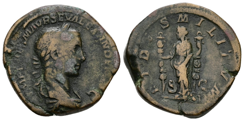 Severus Alexander, AD 222-235. AE, Sestertius. 25.12 g. 33.06 mm.
Obv: IMP CAES ...