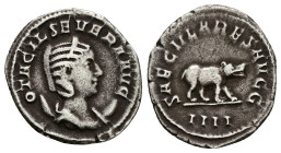 Otacilia Severa, AD 244-249. AR, Antoninianus. 3.83 g. 22.97 mm. Rome.
Obv: OTACIL SEVERA AVG. Bust of Otacilia Severa, diademed, draped, on crescent,...