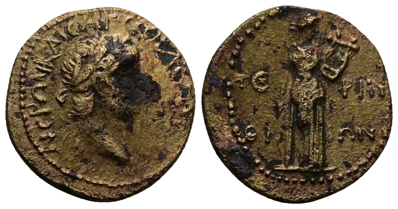 Thrace, Perinthus. Nero, AD 54-68. AE. 7.27 g. 25.12 mm.
Obv: ΝƐΡΩΝ ΚΑΙϹΑΡ ϹƐΒΑ...