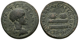 Pontus, Neocaesarea. Gordian III, AD 238-244. AE. 18.92 g. 30.25 mm.
Obv: ΑΥ Κ Μ ΑΝΤ ΓΟΡΔΙΑΝΟϹ. Laureate, draped and cuirassed bust of Gordian III, ri...