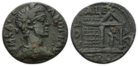 Troas, Alexandria Troas. Severus Alexander, AD 222-235. AE. 6.99 g. 23.81 mm.
Obv: IM S ALEXANDER AV. Laureate head of Severus Alexander, right.
Rev: ...