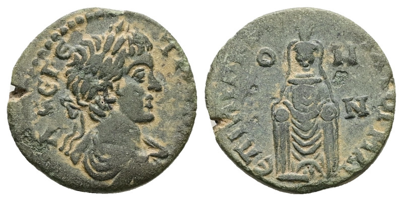 Lydia, Maeonia. Geta, AD 209-211. AE. 3.72 g. 19.29 mm. 
Obv: Λ CE ΓΕΤΑ[C KAI]. ...