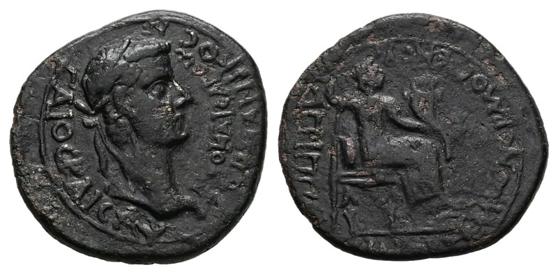 Lydia, Philadelphia. Caligula, AD 37-41. AE. 4.19 g. 20.59 mm. Artemon, son of H...