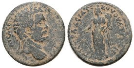 Lydia, Thyateira. Septimius Severus, AD 193-211. AE. 13.00 g. 29.77 mm. Magistrate, Asiatikos Hermogenes.
Obv: AYT KAI CEΠ CEOYHΡOC. Laureate head of ...