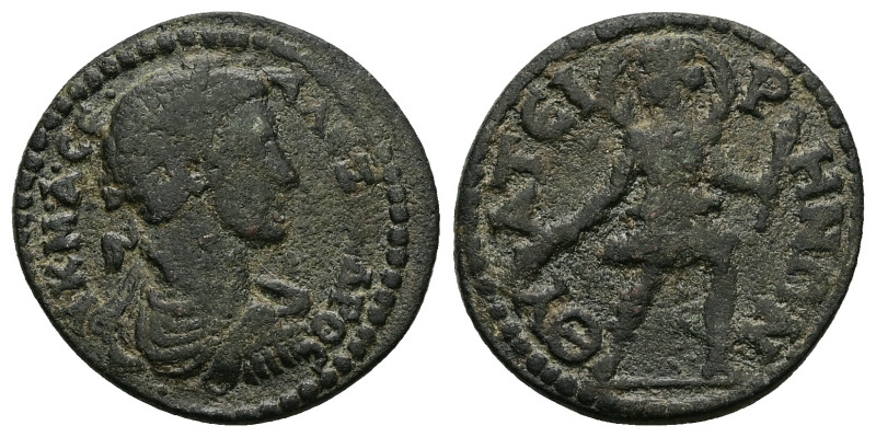 Lydia, Thyateira. Severus Alexander, AD 222-235. AE. 7.40 g. 25.45 mm.
Obv: Μ ΑΥ...