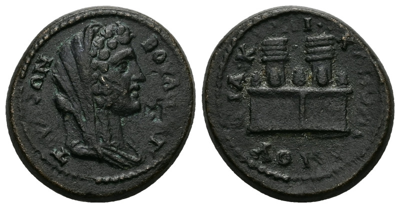 Caria, Attuda. Quasi autonomous, reign of Pius or Marcus, probably (AD 166-169)....