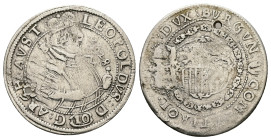 Austria Empire. Archduchy of Austria. Leopold V, AD 1626-1636. AR, 10 Kreuzer. 4.00 g. 29.55 mm.
Obv: LEOPOLDVS D G ARCH AVSTR– 1628. Half portrait of...