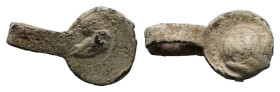 PB Hellenistic seal (4th–3rd centuries BC)
Obv: Head and neck of ram, right.
Rev: Uncertain.
Cf. London ACL 54, 32–33.
Extremely rare.
Weight: 7....