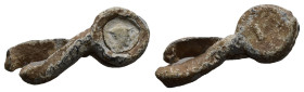 PB Hellenistic seal (4th–3rd centuries BC)
Obv: Head of Hermes to right, wearing petasos.
Rev: Large M.
Cf. London ACL 54, 34.
Extremely rare.
We...