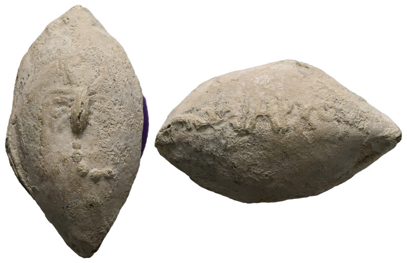 PB Greek sling bullet. Thrace (c. 4th–1st centuries BC)
Sling bullet is with an ...