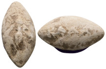PB Greek sling bullet. Thrace (c. 4th–1st centuries BC)
Sling bullet is with an image of a bee on one side and with an inscription ΚΑΛΑ (Κάλα, Kala) o...