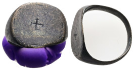 AE Byzantine finger-ring (AD 11th century)
Bronze finger-ring; engraved with cross potent.
Weight: 3.67 g.
Diameter: 19.11 mm.