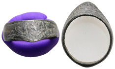 AE Ottoman archer’s ring (AD 12th–17th centuries)
A bronze archer’s ring. The ring with flat-section hoop and triangular flange extension which served...