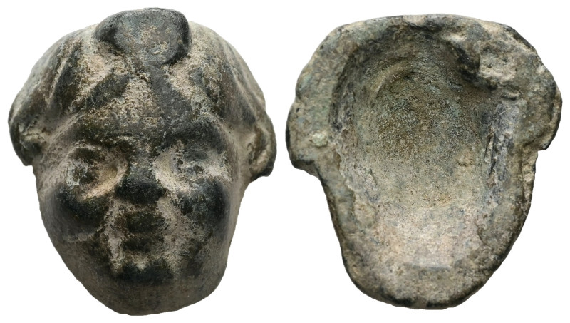 AE Roman bronze aplique (AD 2nd–3rd centuries)
Small bronze aplique. Head of Ero...