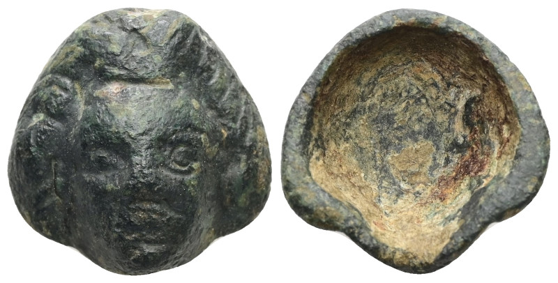 AE Roman bronze aplique (AD 2nd–3rd centuries)
Small bronze aplique. Head of Ero...