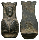 Bronze votive figure of goddess, Atargatis (7th century BC) 
This figure is associated with Near-Eastern deitiy, Atargatis. In Greece, this type of fi...