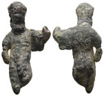 Hellenistic bronze figure of comic actor (350 – 30 BC)
Weight: 19.14 g.
Diameter: 45.04 mm.