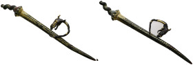 Roman gilded bronze hair pin (AD 2nd–3rd centuries)
Weight: 17.61 g.
Diameter: 103.25 mm.